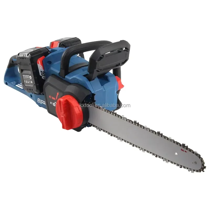 16 Inch 40V Brushless Cordless Electric Chainsaw Logging Chain Saw with Double & Fast Charge Industrial Grade Battery Powered