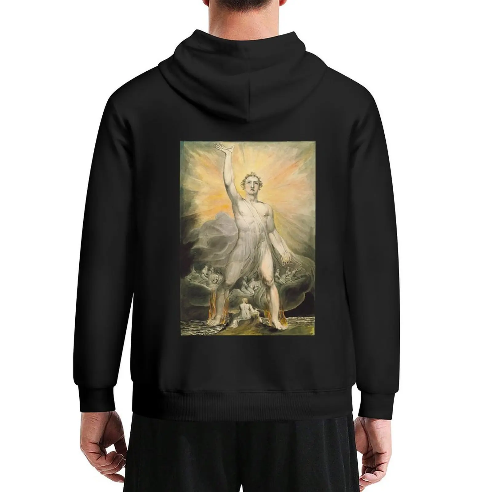 

HD The Angel of the Revelation, by William Blake HIGH DEFINITION Hoodie mens clothes korean clothes new in hoodies and blouses