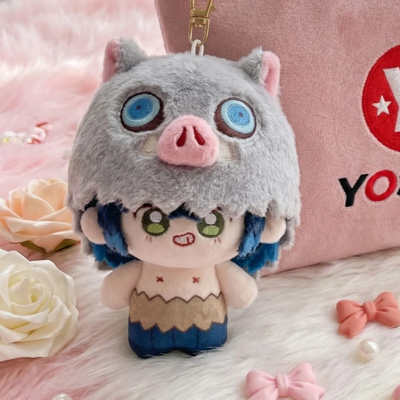 

Demon Slayer Plush Boar Headgear Hashibira Inosuke Plush Doll Cute Cotton Stuffed Toy Bag Pendant Decor Trendy Birthday Gift