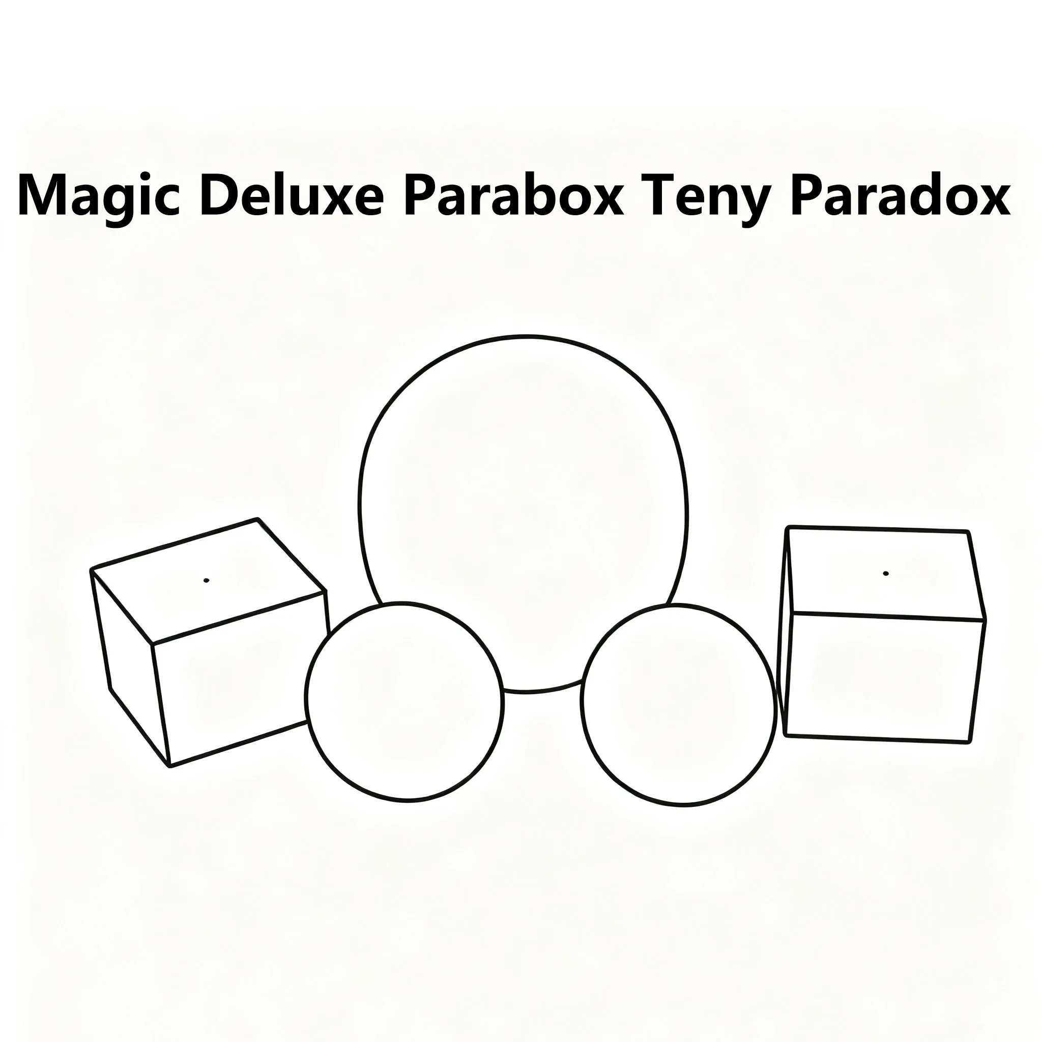 Magia deluxe parabox teny paradoxo aparecer desaparecer magia fechar ilusões de rua truques mentalismo adereços