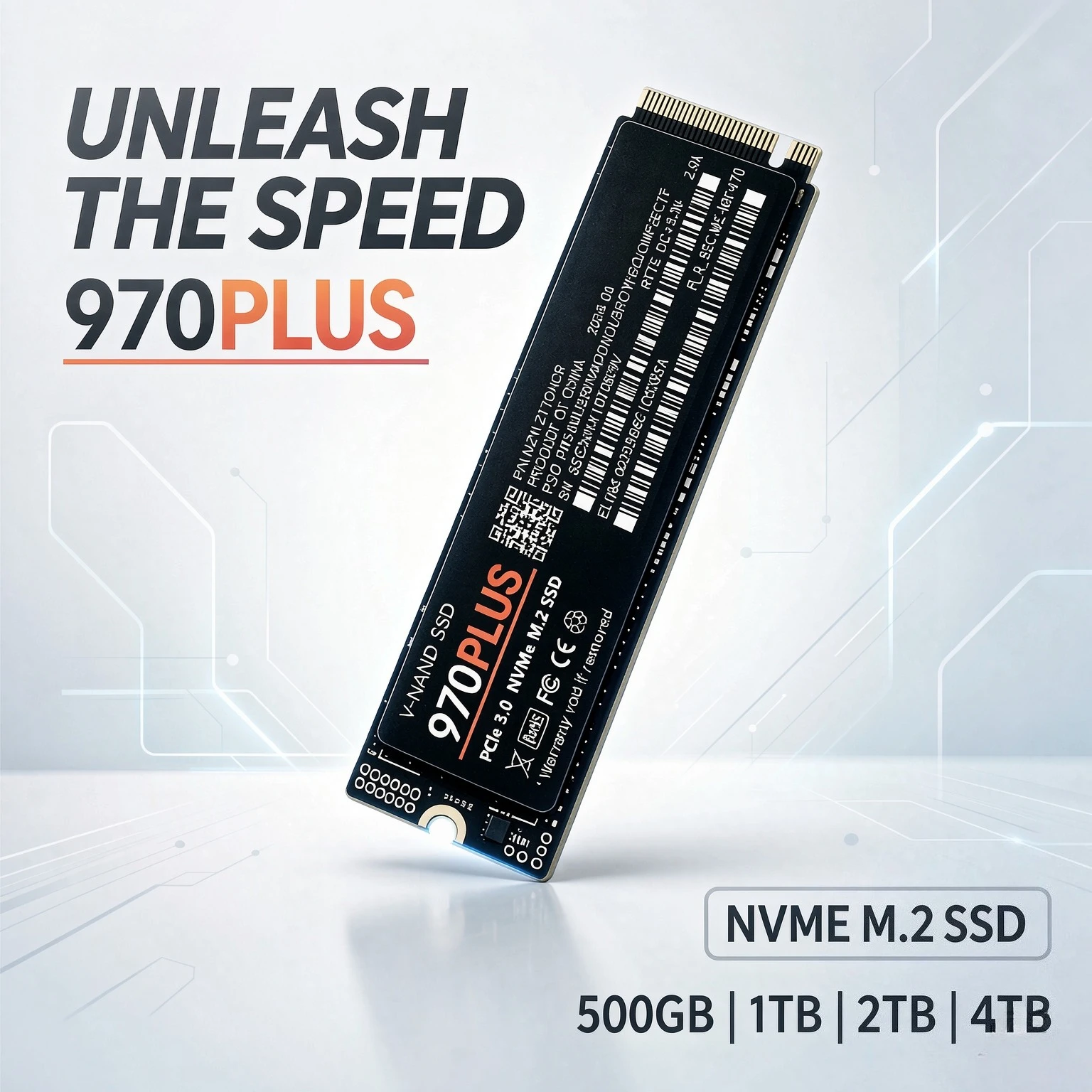 2026 New Genuine 970 PLUS M.2 SATA SSD 500GB 1TB 2TB 4TB Ultra High Speed Solid State Drive for Laptop Desktop Notebook PC