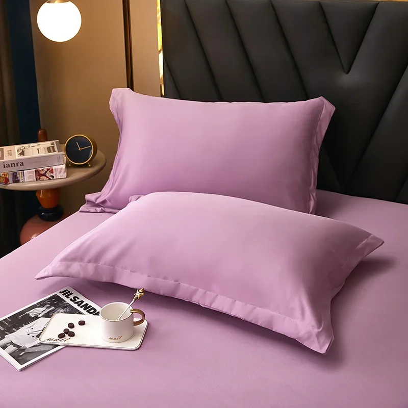 2023 Newest Polyester Four Corners With Elastic Band Bed Sheet Bedspread non-slip Simmons Mattress Cover Dustproof Purple Color