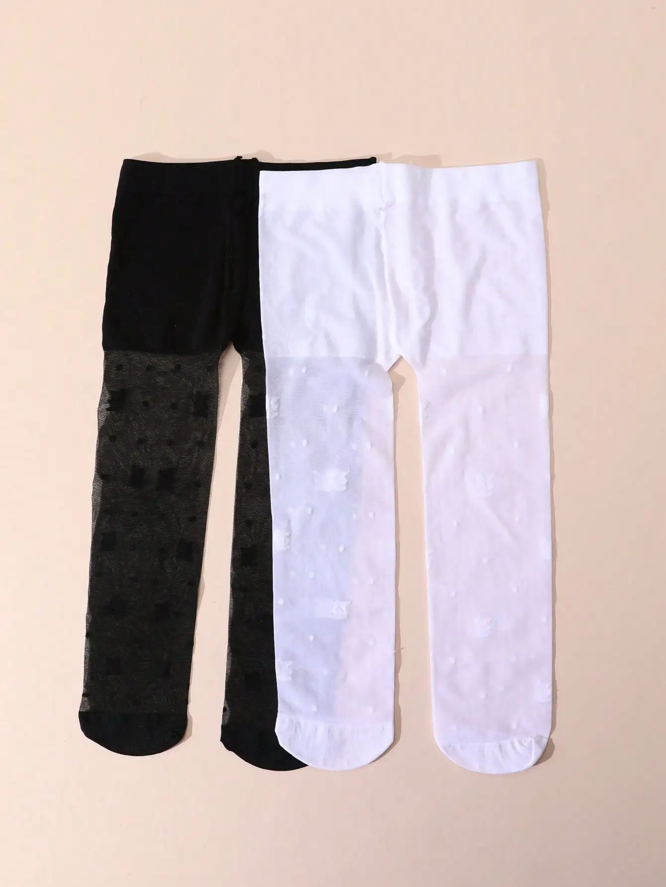 2Pack Toddler Girl Rabbit Print Tights 0-14Y Sun Protection Sheer Elastic Kid Pantyhose for Summer Dress Casual Daily Play Wear - view 6
