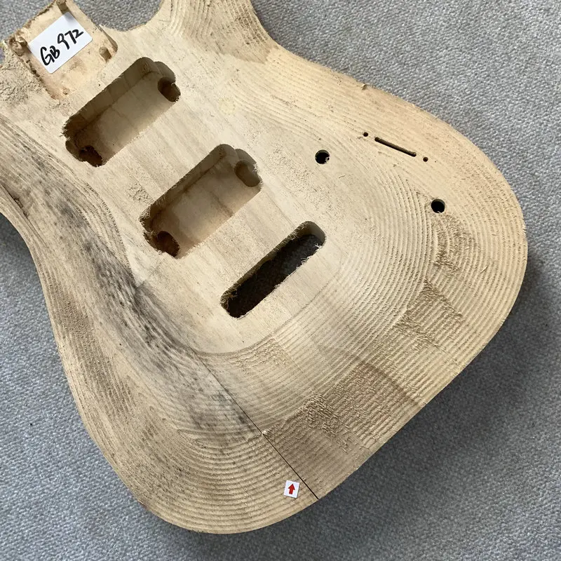 GB972 Unfinished  Electric Guitar Body Solid Basswood  DIY Guitar Parts Replace Accessories NO Paints Body Crack