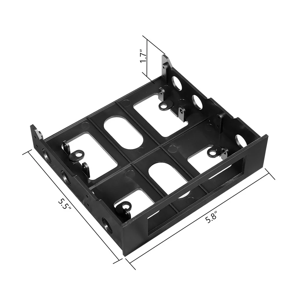 3,5 cala do 5,25 cala Konwerter wspornika montażowego wnęki dyskietek na napęd optyczny do panelu przedniego Koncentrator USB Skrzynka dysku twardego