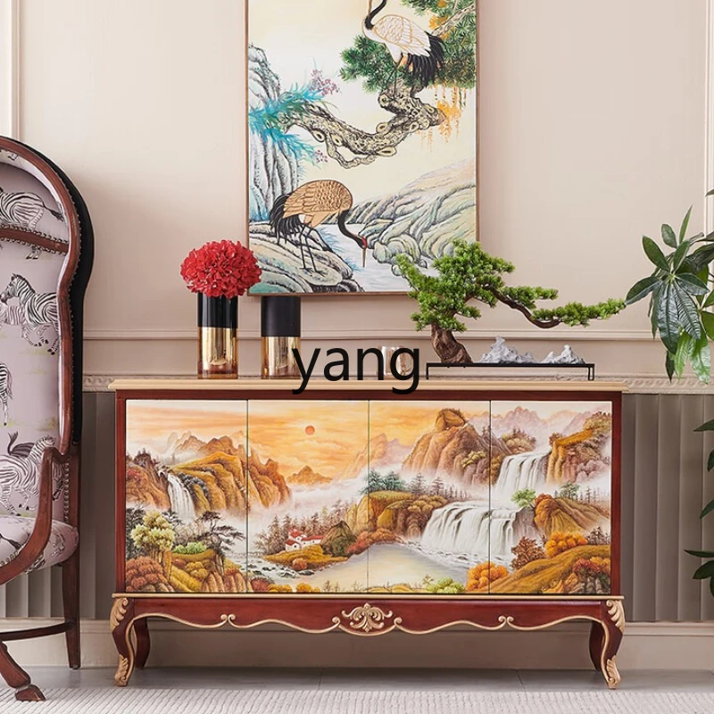 

YHM living room entrance dining side decorative cabinet storage
