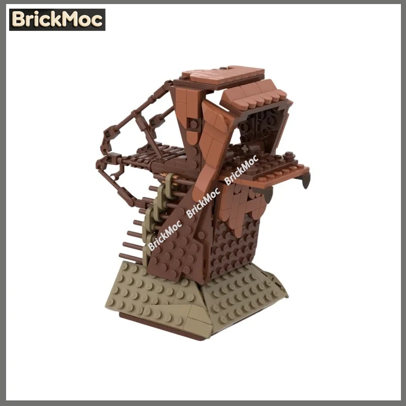 Classic Orc Siege Tower Blocks Medieval Siege Equipment Model DIY Assemble Puzzle Toy for Teen & Adult Collectors