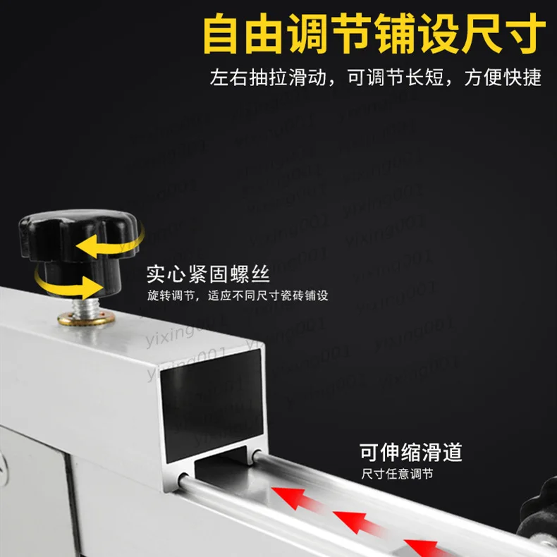 Tile Screed Ruler, Foldable Tile Leveling Tool, Ceramic Tile Laying Aid for Floor & Wall Tiling