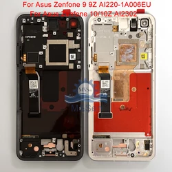 5.9'' AMOLED Original For Asus Zenfone 9 9Z LCD AI2202 Display Screen Touch Digitizer Frame For ASUS Zenfone 10 10z  AI2302