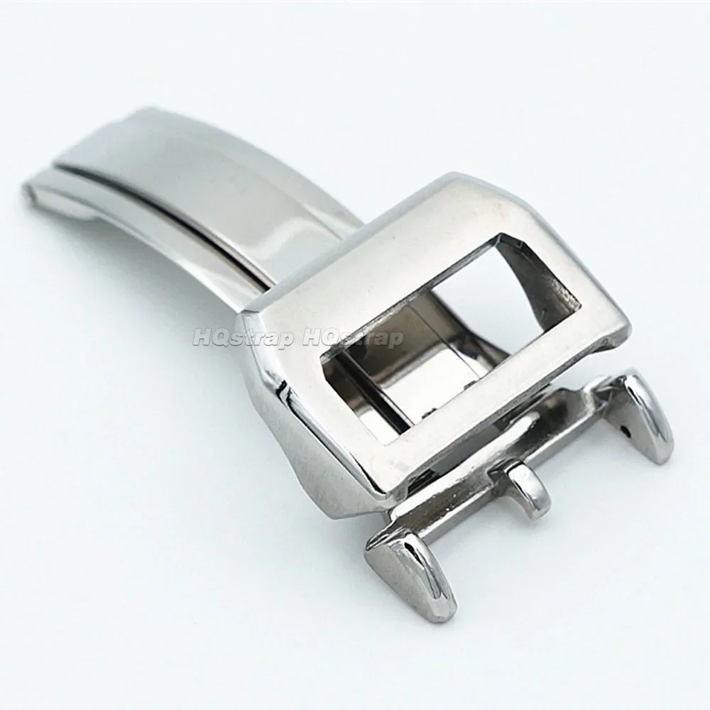 18mm Stainless Steel Watch Clasp for IWC Folding Buckle for Leather Nylon Watchband Deployment Buckles Accessories Metal Button