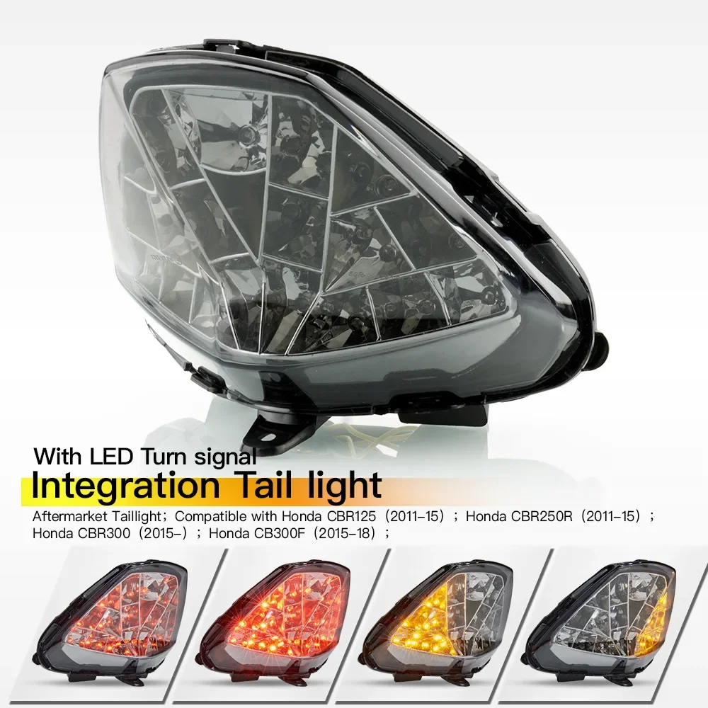 Motorcycle CBR125CBR250RCBR300CB300F Integrated LED with Turn Signal Tail Light