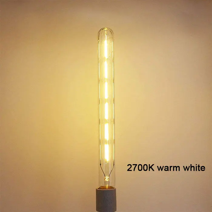 T30 Long Tube Edison LED Filament Bulb 30cm 6W E26 E27