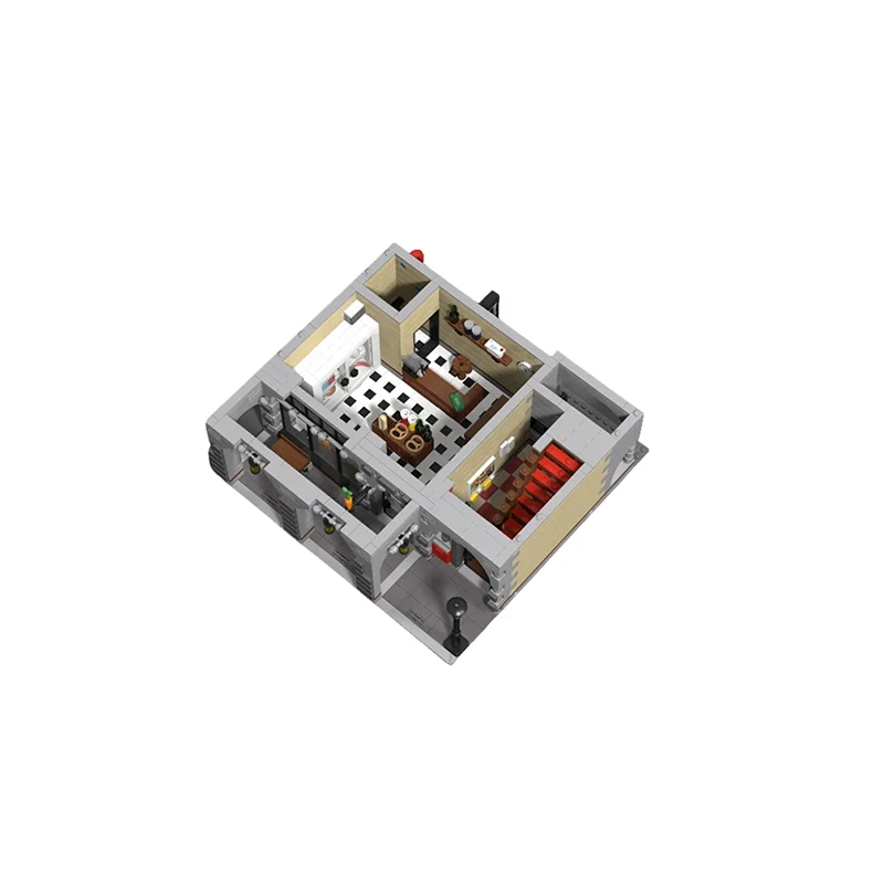 3517 pièces MOC City Downtown Store, modèle de paysage urbain modulaire, blocs de construction, cadeaux de Noël, jouet éducatif, briques pour enfants