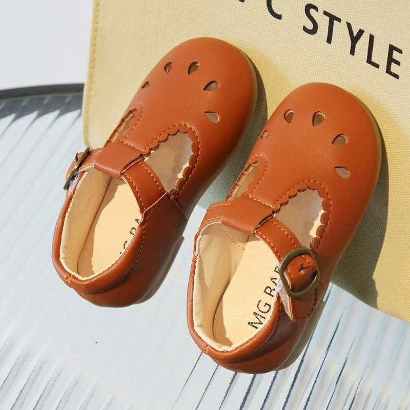 Summer Baby Shoe Leather Shoe for Baby Girl Retro Boy Shoe Hollow Out  Soft Sole Casual Shoe Kid Shoe for Girl Zapatos Niña 여아구두