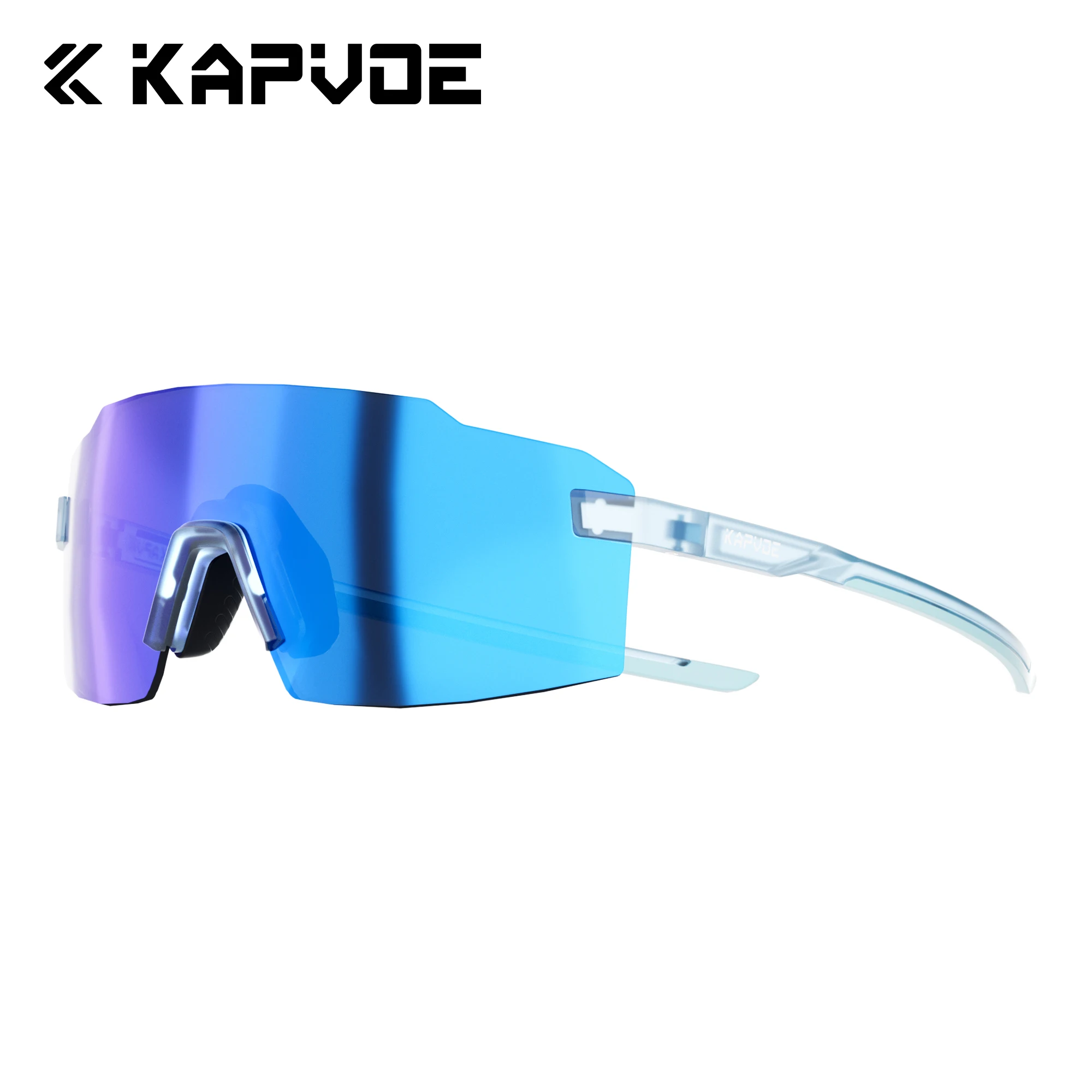 

Kapvoe Light-Weight Photochromic Runnning Sunglasses Cycling Glasses for Men Wide Adjustable Nose Pad Women UV400 Hiking Eyewear