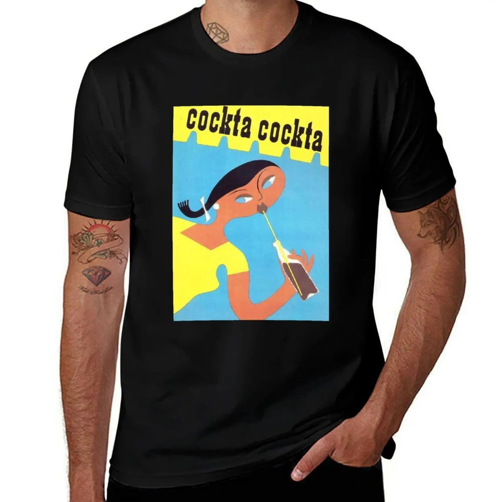Yugoslavia - Cockta T-Shirt Stylish Print Short Sleeve Tee T-Shirt
