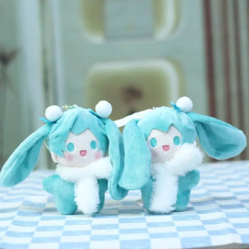 2024 New12cm Cartoon Girl Hatsune Miku Future Pendant Plush Key Chain Doll Japanese Backpack Pendant Christmas Child Gift Toys