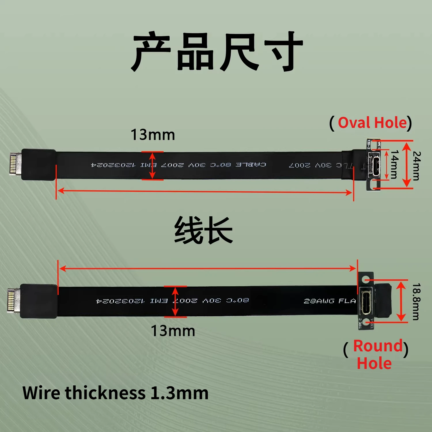 USB 3.2 GEN2x2 Type-E to Type-C Extension Cable Internal USB3.1 Type E Male to C Female Elbow Cable w Screw Hole for Motherboard