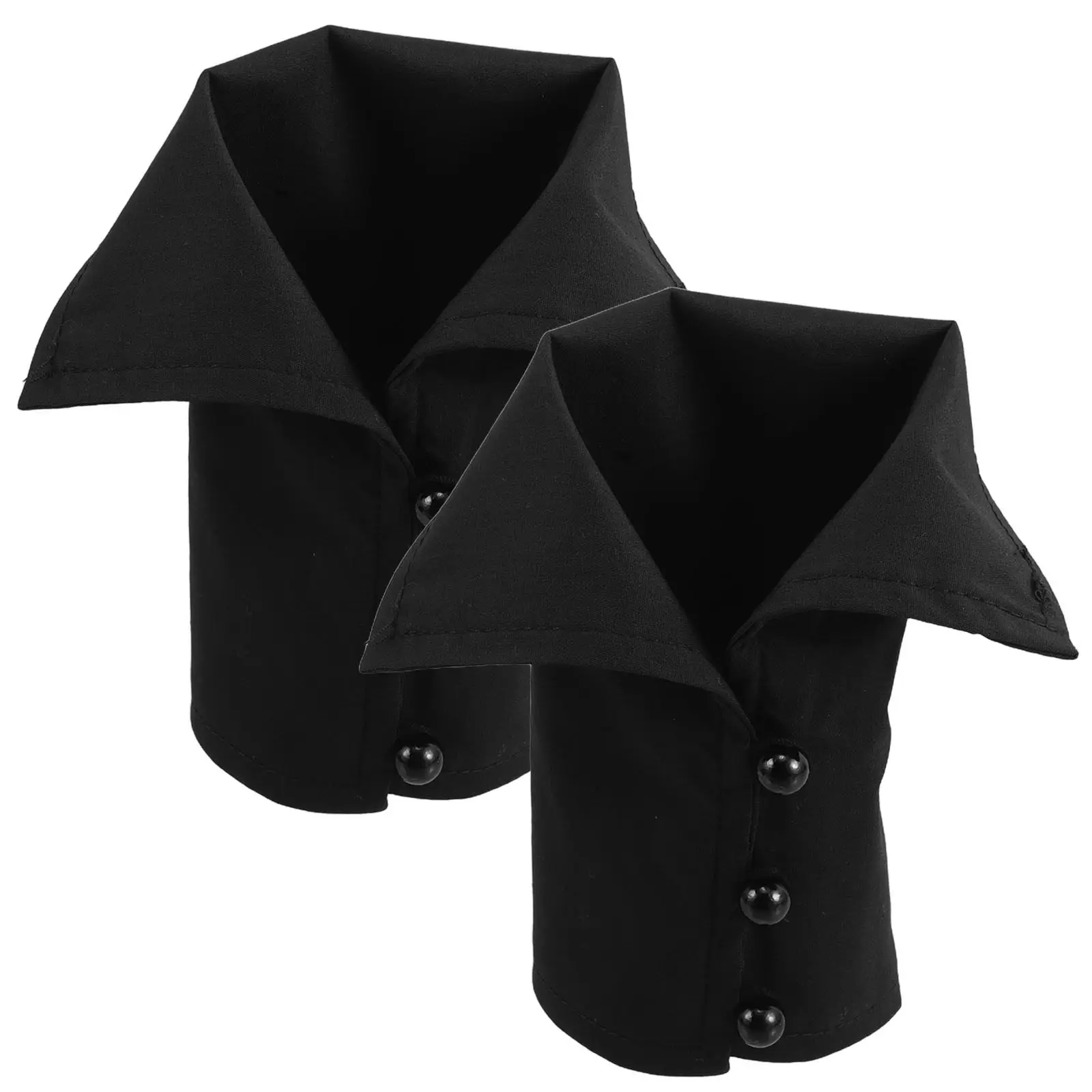 1Pair Cotton Fake Sleeves Detachable Wrist Cuffs Comfortable Breathable Shirt Sleeve Cuffs for Women Professional Suits