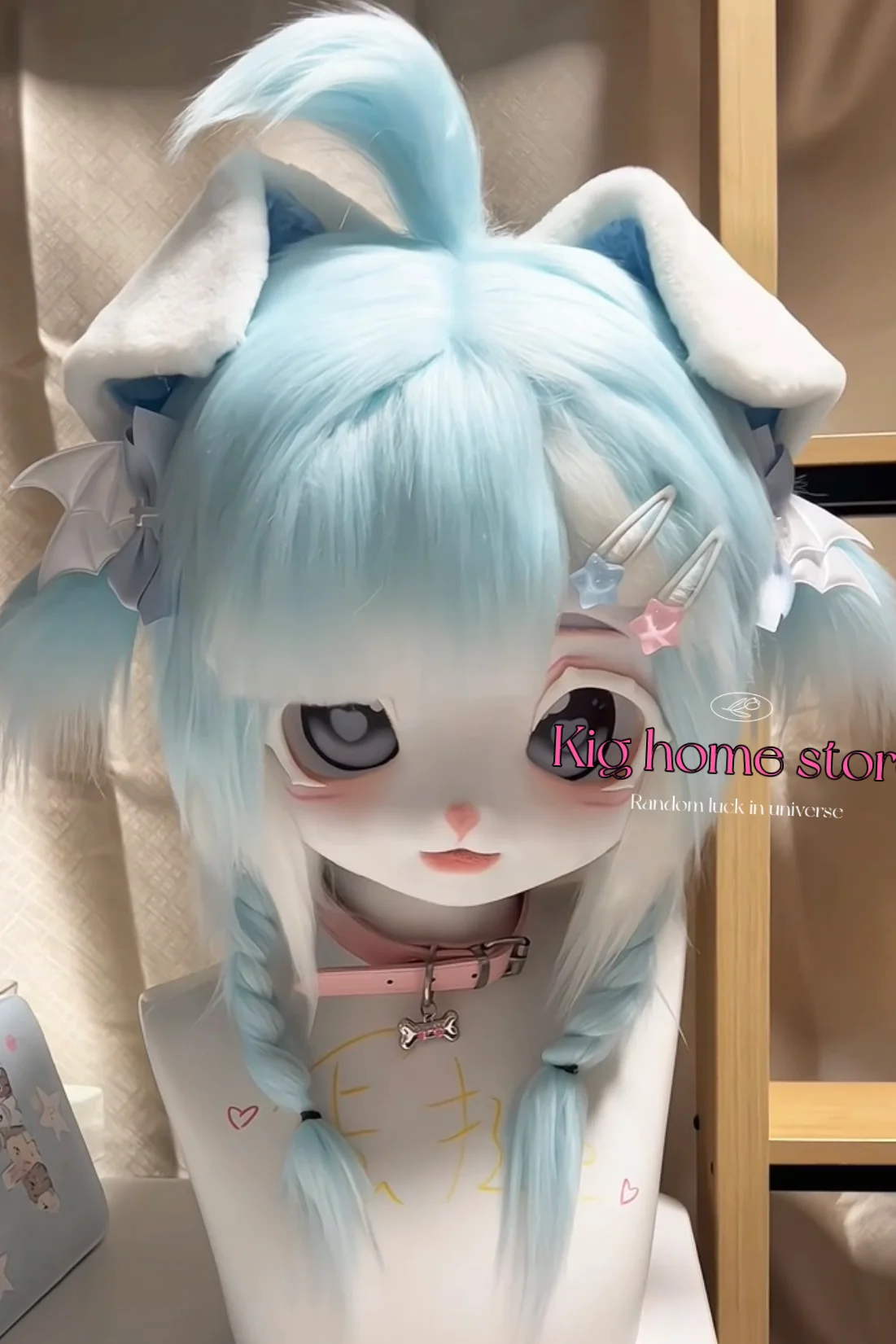 Fursuit Kigurumi Headsets Cute Furry Cosplay Dog Wolf Head Costumes Customized Fursona Head Comiket Furries Doll Kig Series Kawa