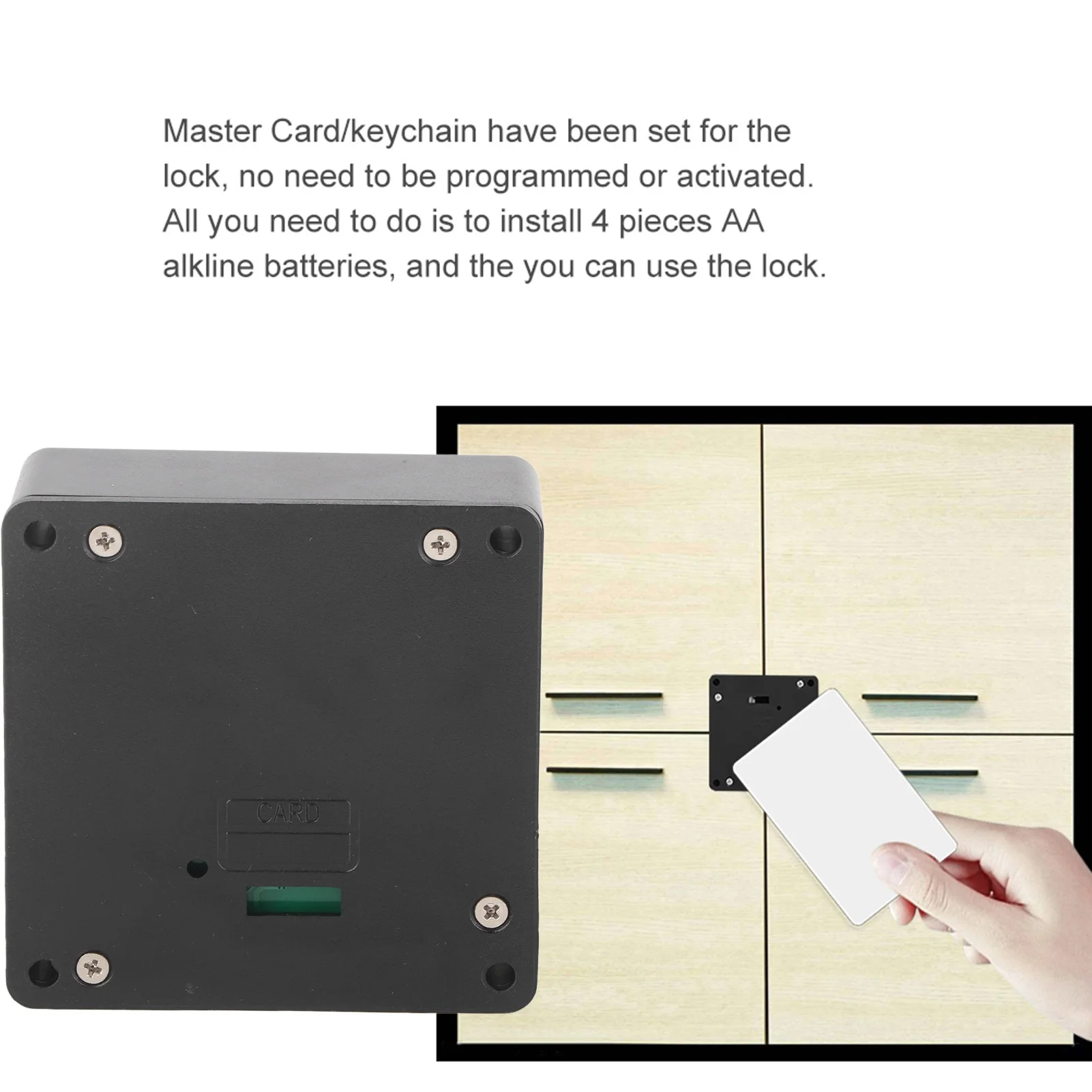 Intelligent Cabinet Lock RFID Smart Lock Home  RFID Smart Drawer Lock Intelligent Cabinet Lock Electronic Invisible Reader