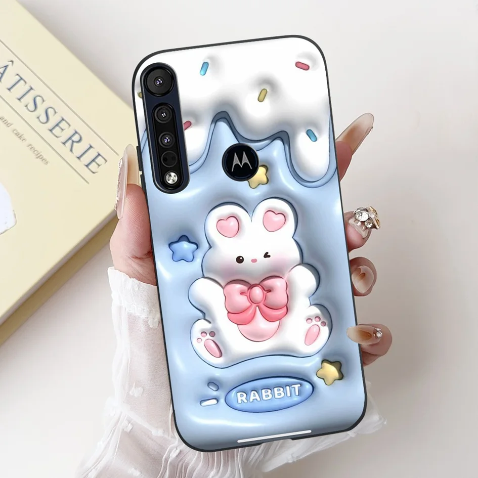 Case For Motorola One Macro Cover Cool Fashion Painted Soft Silicone Matte Phone Cover For Moto One Vision Bumper XT1970-1 Coque