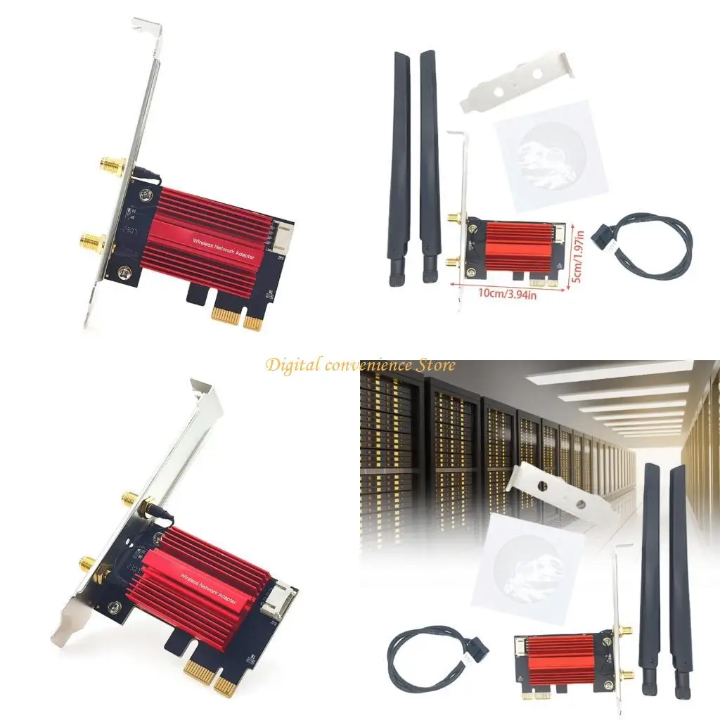 

97QA 1200 Мбит/с Wi-Fi 5 Беспроводной адаптер Сетевая карта Двухдиапазонный 2,4G/5 ГГц 802.11AC