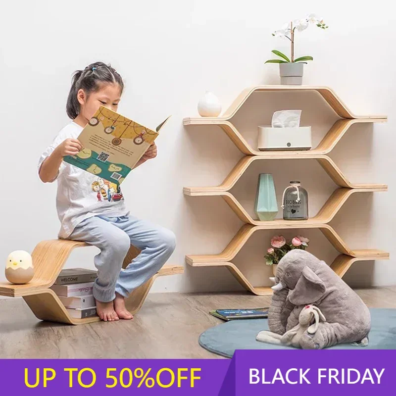 

Shelves bookshelf Bookcases Wooden Books Shelf Storage Bookcase Baby Aesthetic Furniture Warehouse Organizer Librero Rack