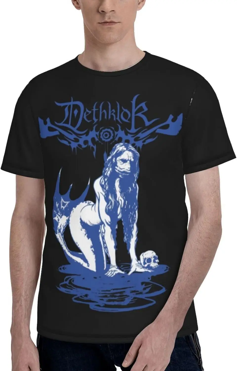 Camiseta Dethklok, camiseta a la moda para hombre, camisetas de manga corta con cuello redondo de verano