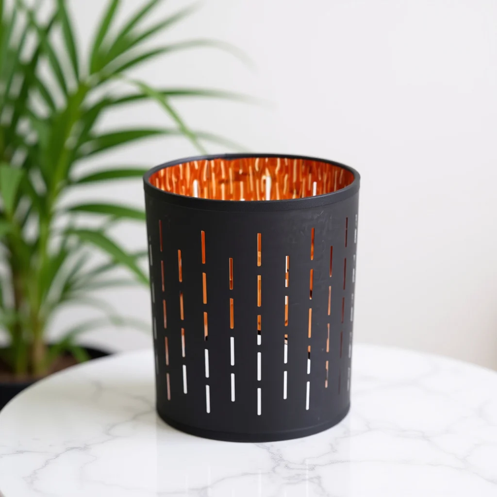 

Hollow Round Lampshade Durable Cloth Metal Modern Bedroom Table Lamp Decor Practical Light Cover Home Gift Light Accessory