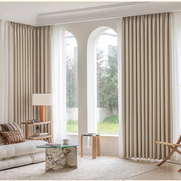 Gold Floral Curtain Thickened Blackout Curtains for Balconies Living Rooms Sunscreen Heat Insulation Bedroom Drapes Customized