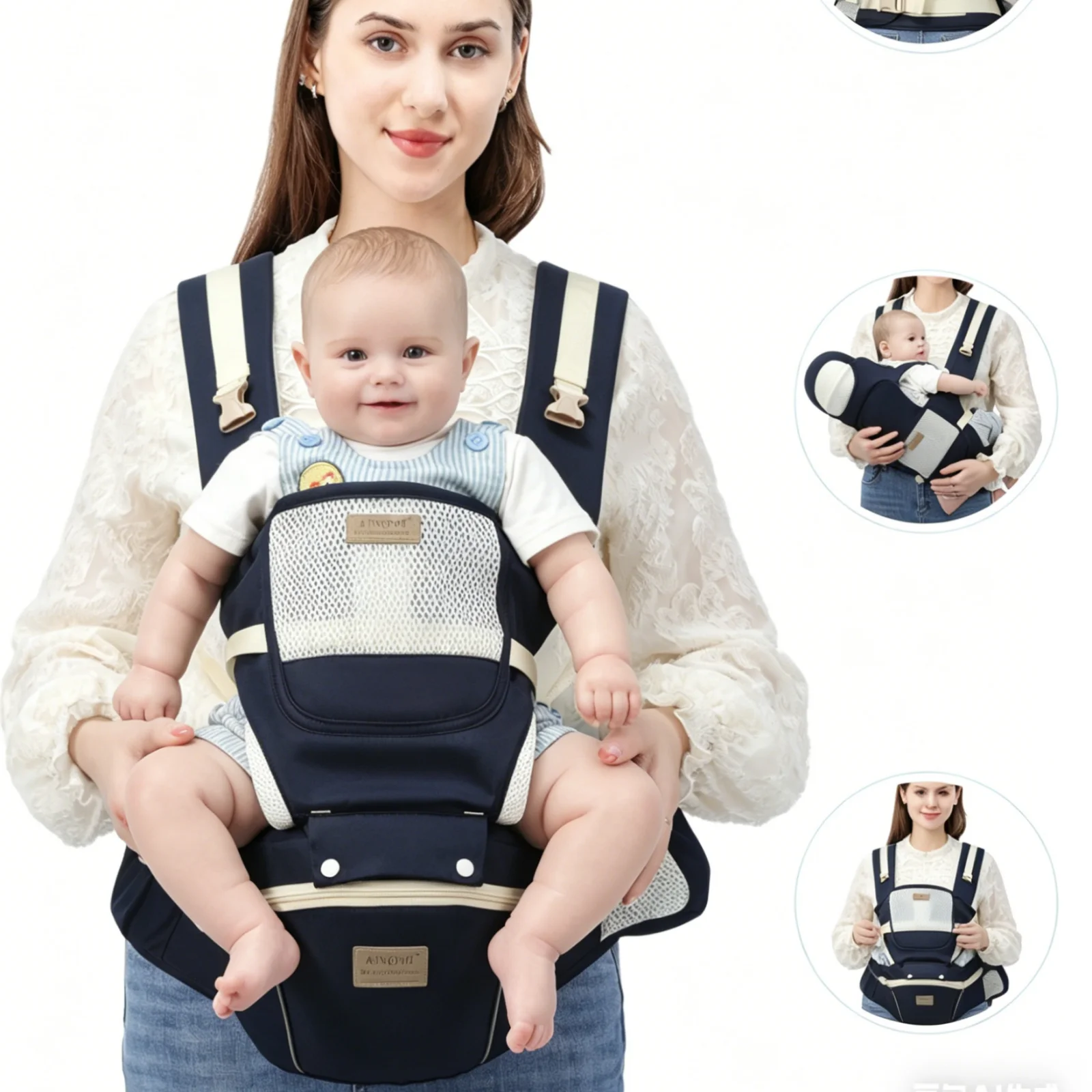 

Spring breathable maternal and infant travel carrier, infant carrier, essential for mother and infant travel, breathable mesh ma