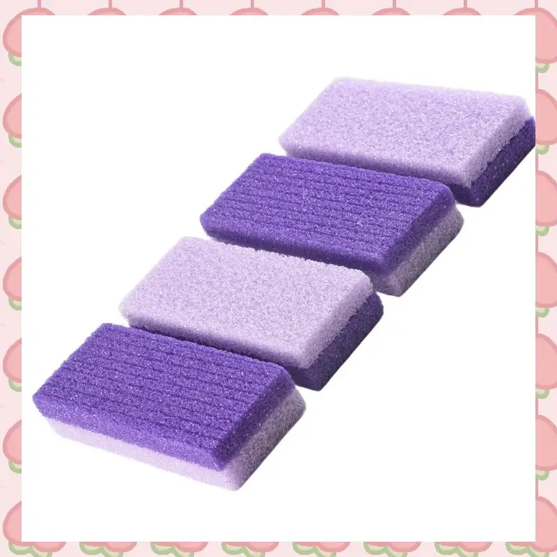 N18R 4 Stuks Voet Puimsteen Spons Steen Pedicure Voor Voet Eelt Exfoliëren Harde Huid Verwijderen Pedicure Scrubber
