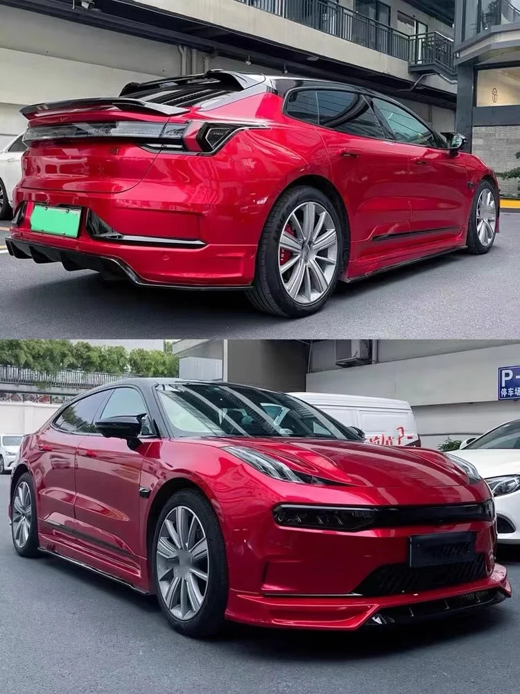 For ZEEKR 001 stoving varnish modified Body kit front shovel rear lip side skirt ABS surround car accessories