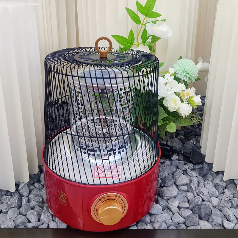 YyhcStovesFireplacesFireplacesTriangle Brand Bird Cage Heater Household Energy-saving Electric Heating Fan Small Fire Heater Sma