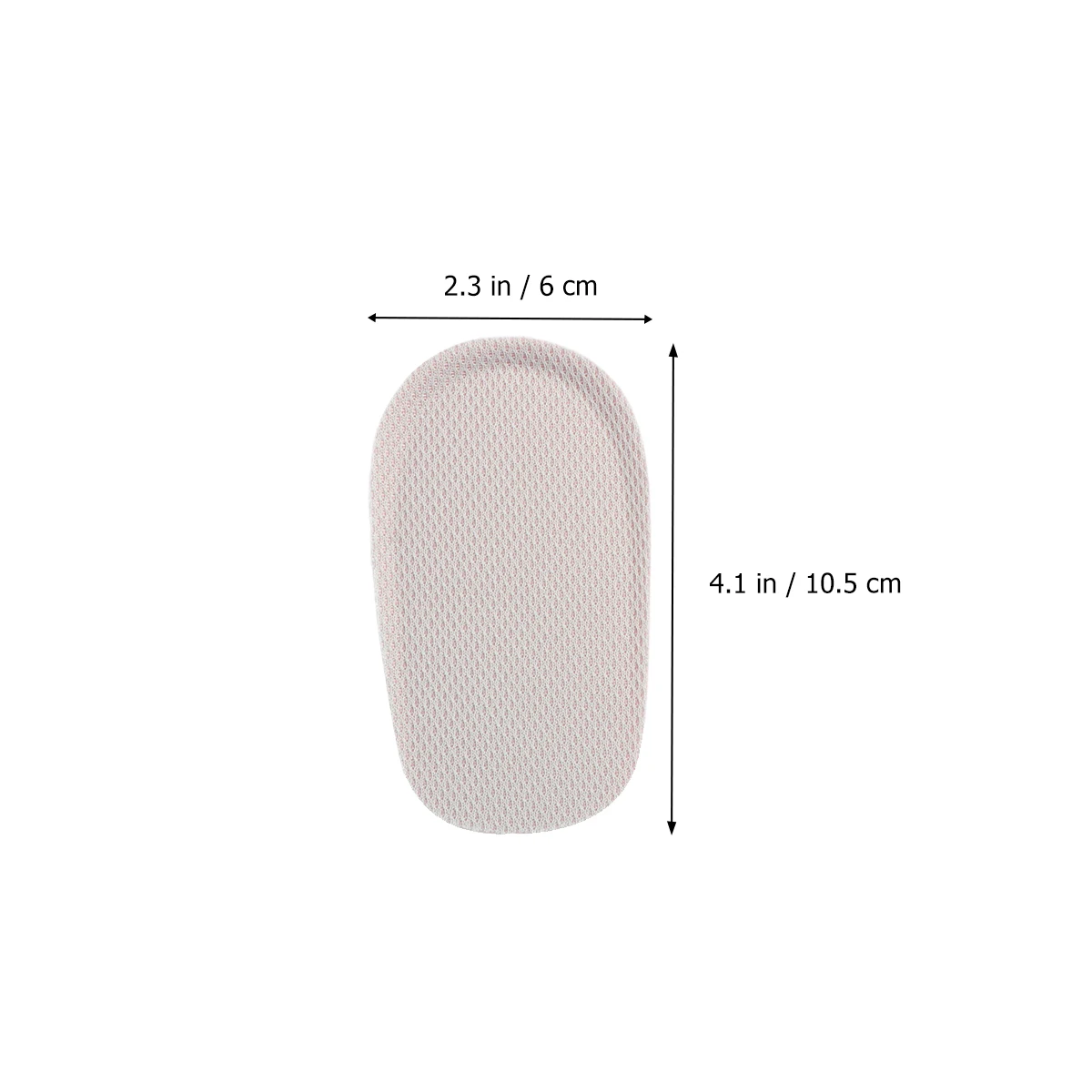 

Gel Pu Breathable Half Heightening Insoles Shoe Lifts For Height Increase Slip-Resistant Shoe Pads Foot Care Tools 2.5Cm