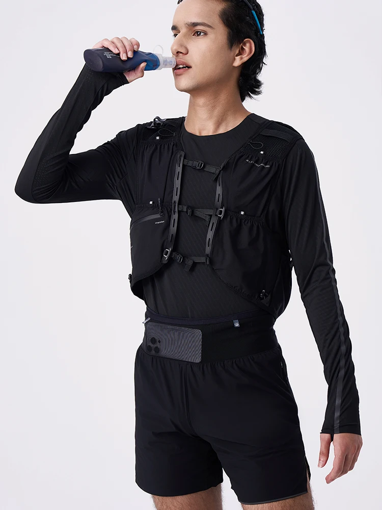 

ILoveRunning Men's Running orts Waist Bag Multi-ket New Arrival Sports Gear High Waist Nylon Fabric Moisture ng