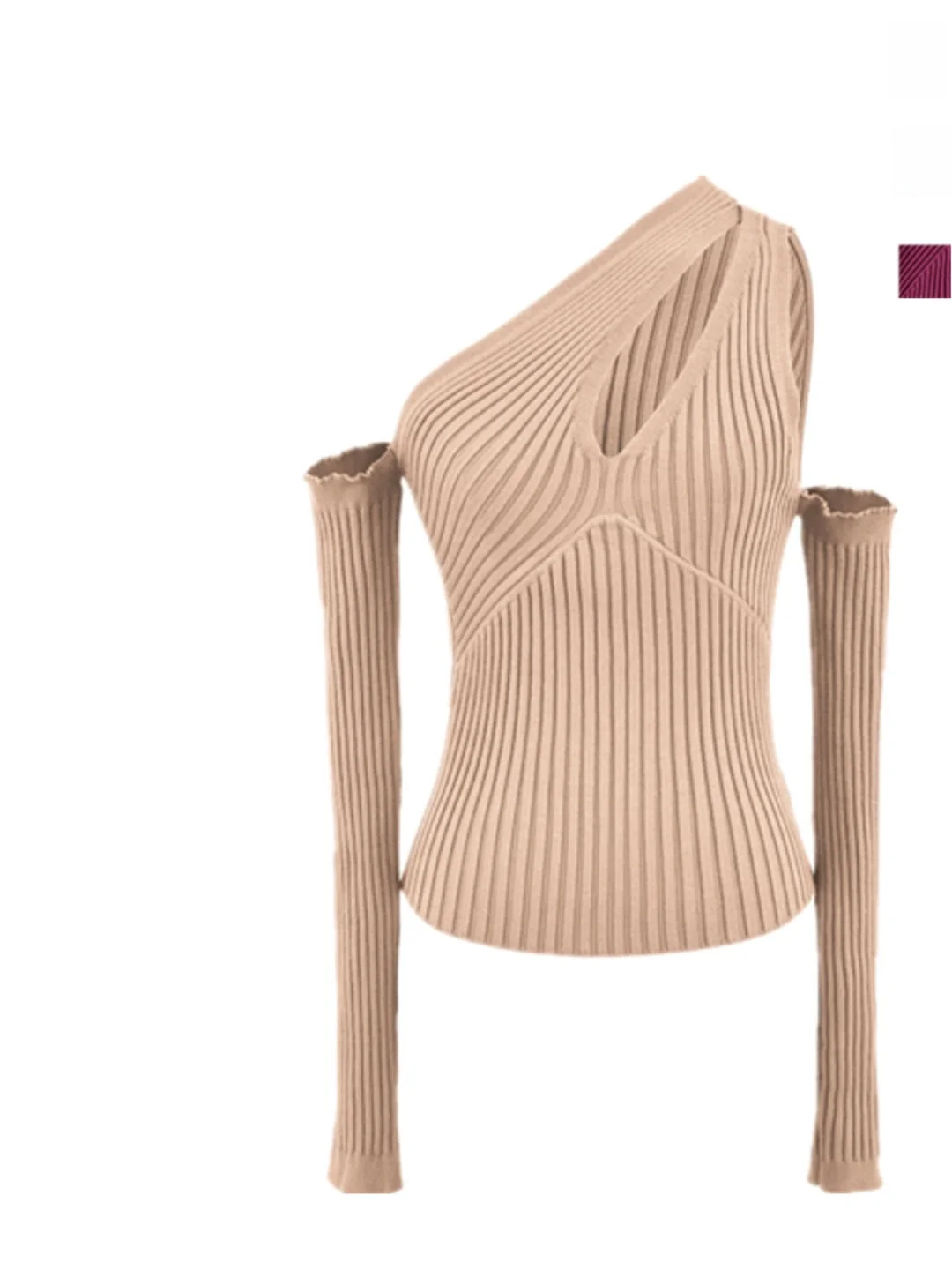 

Сексуальный облегающий вязаный топ с перекрестными плечами для девочек, соблазнительный дизайн с вырезами, модный модный весенний сезон, Faion