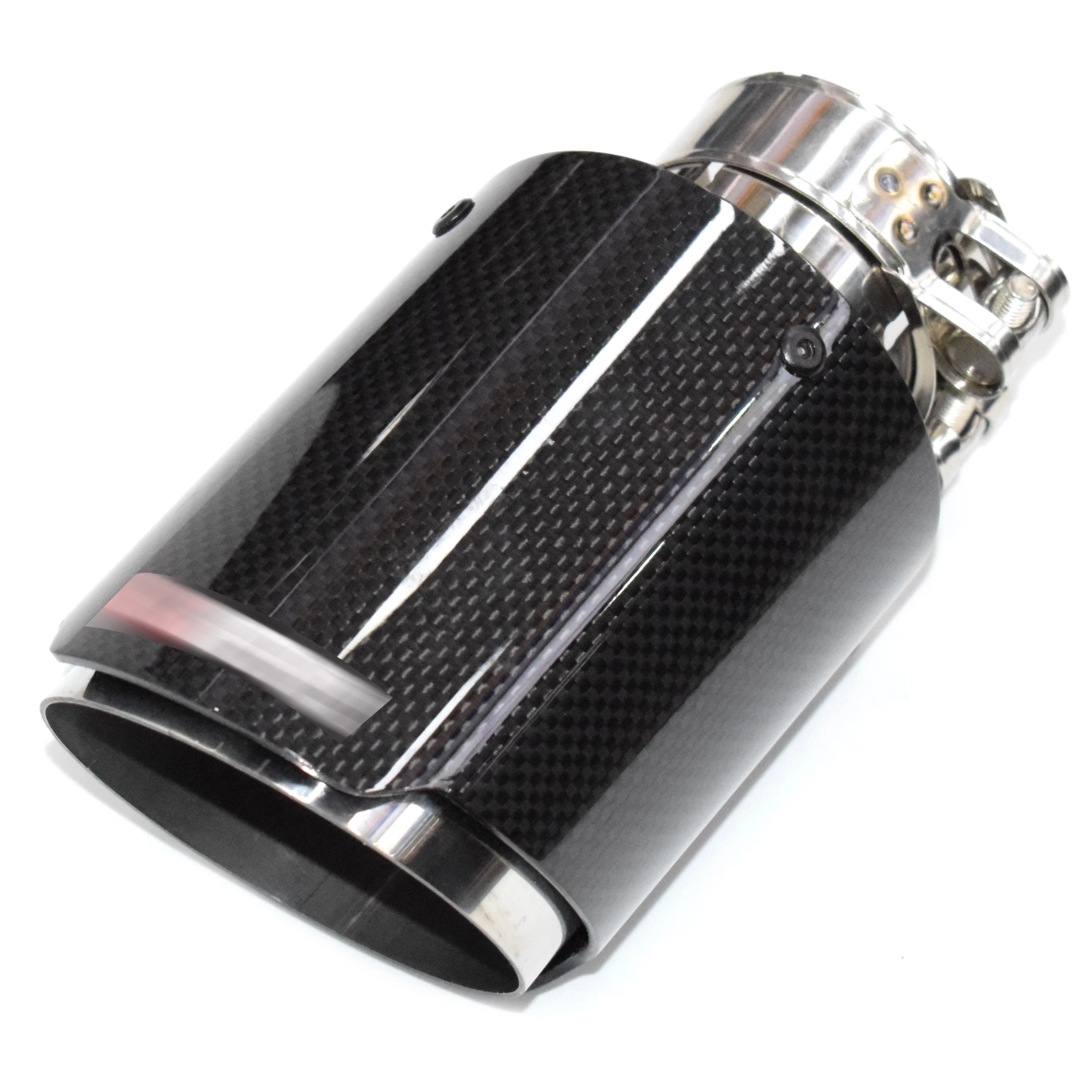 

New DEX Universal Car Exhaust Tip High Quality SS304 Carbon Custom Size Logo Available Muffler Exhaust Pipe Single Tail Pipe