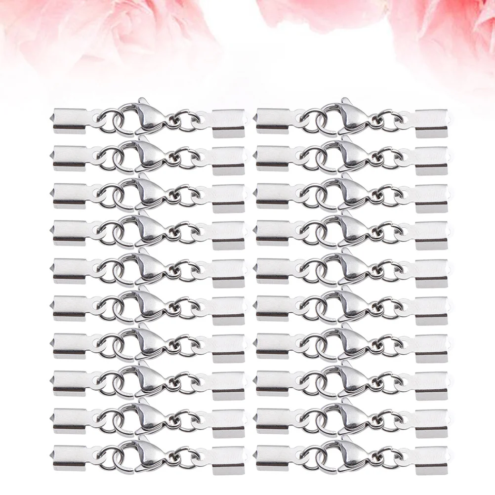 30Pcs Stainless Steel Lobster Clasps Heavy Duty Trigger Clips for DIY Lanyards Bag Charm Holders Id Badge USB Drive Accessories