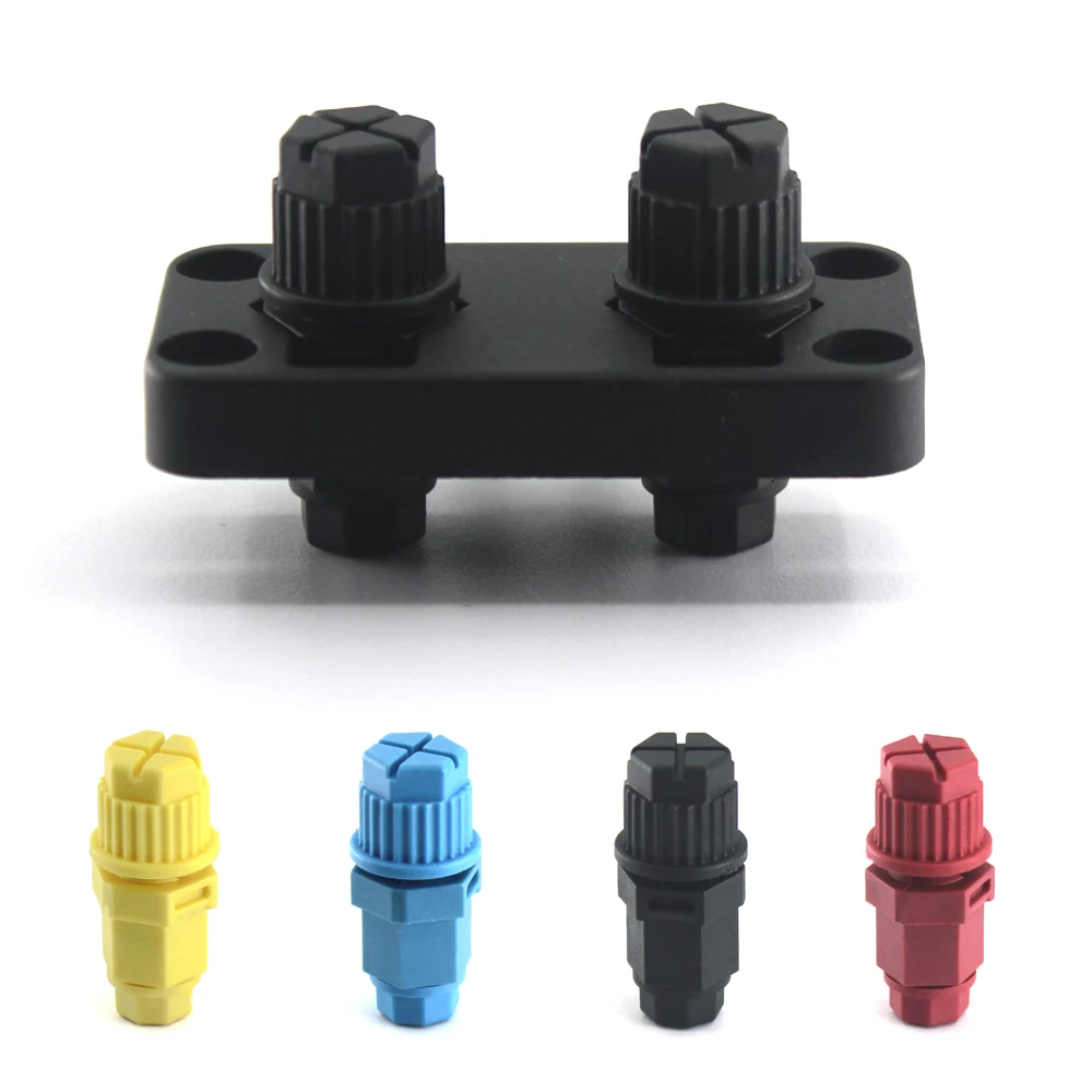 1/10pcs Low Voltage Quick Lock Piercing T-Tap Terminal Block Kit, Self Stripping Nylon Insulated Male Wire Splicing Connector