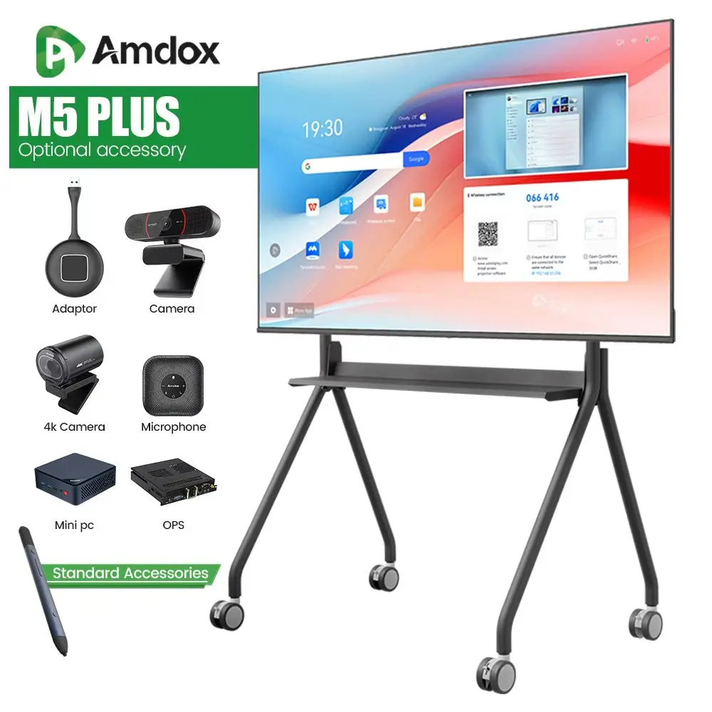 Collaborative Interactive Smart Board For Office Education Digital Signage Whiteboard 55 98 Inch Sizes Interactive Boards For