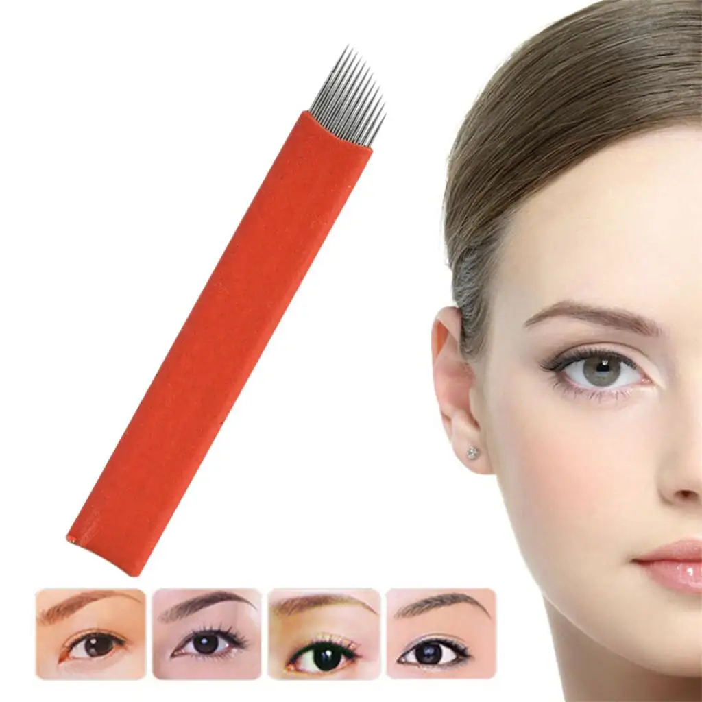 Tattoo Micro Blades Mixing Material Tattoo Needle for Semi Permanent Eyebrow Tattoo Material and Tattoo Accessories