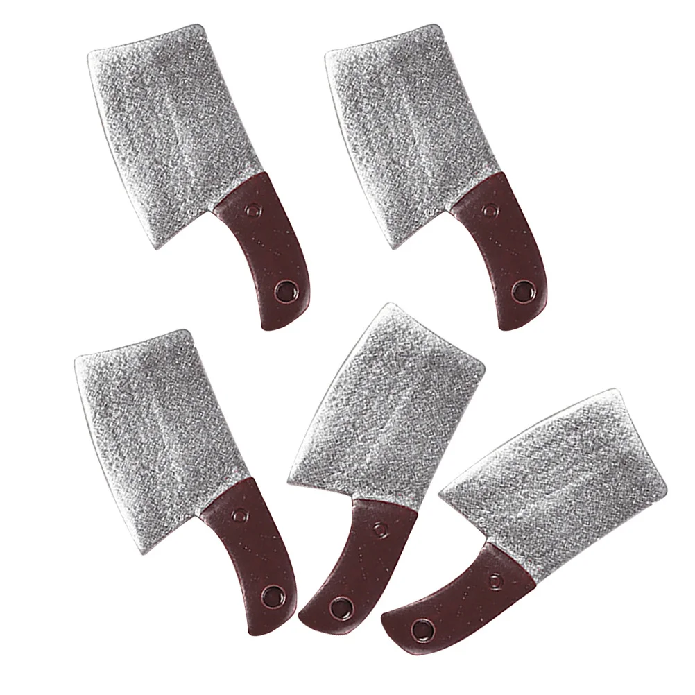 5 stuks hars miniatuur keukensnijder gladde randen realistische kleuren mini huis keukenaccessoires mini keukengerei decoratie