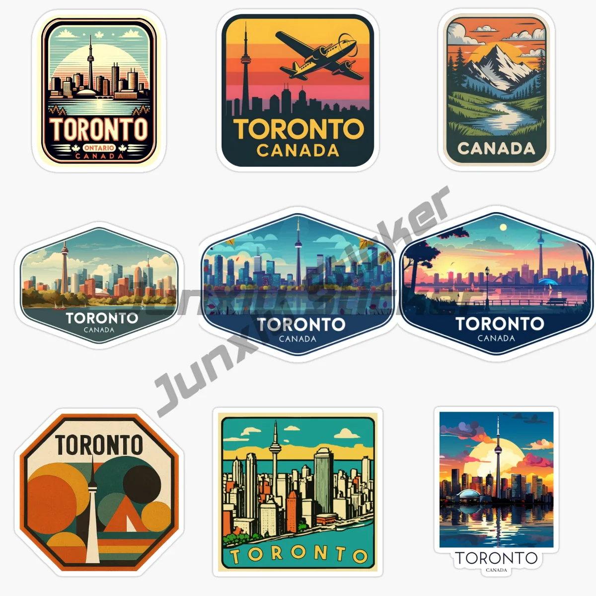 

TORONTO CANADA World Famous International Metropolitan Scenery Tourist Car Sticker Vinyl Self-adhesive Decorative Decal