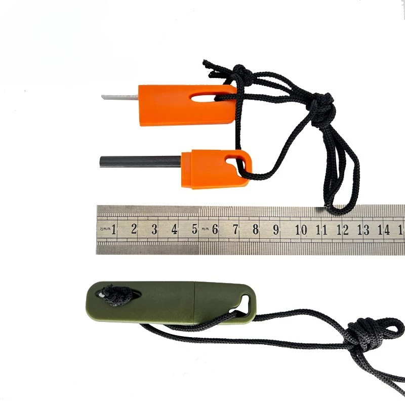 3 قطعة الناجي البرية التنزه بقاء الطوارئ النار قضيب شريط المغنيسيوم مسننة مكشطة استرجاع مريحة