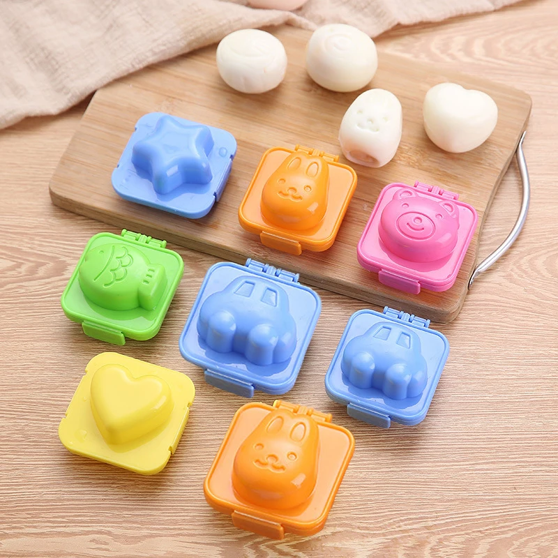 Creative Children\'S Cartoon Rice Ball Mold 6-Piece Set Of Egg Mold Rabbit Bear Modeling Mold Rice Ball Mold Kitchen Gadgets