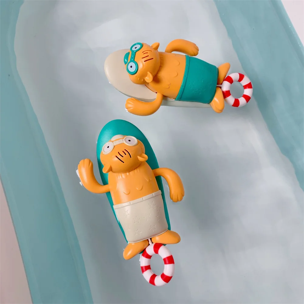 Jouets de bain pour enfants, bébé jouant dans l'eau, jouets de baignoire flottants à horloge