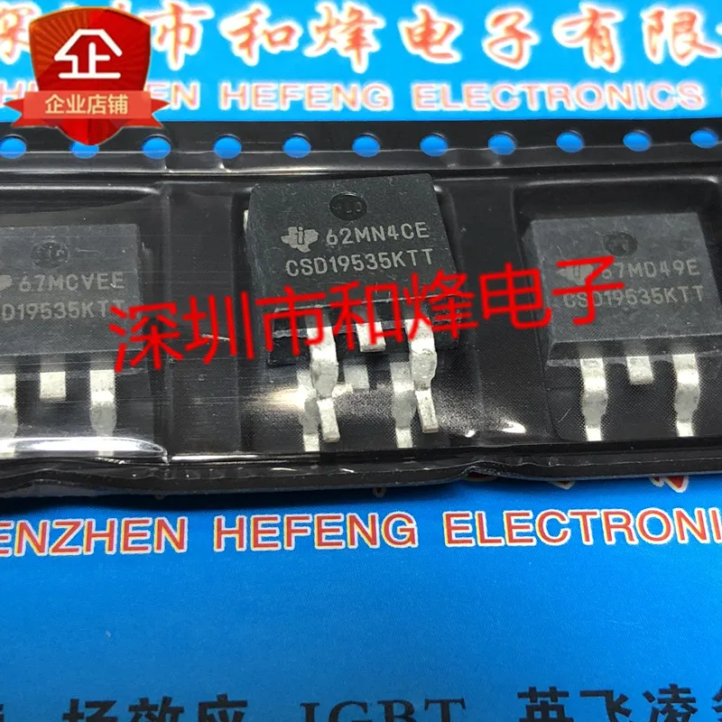 Free shipping  CSD19535KTT  TO-263 100V 200A      20PCS