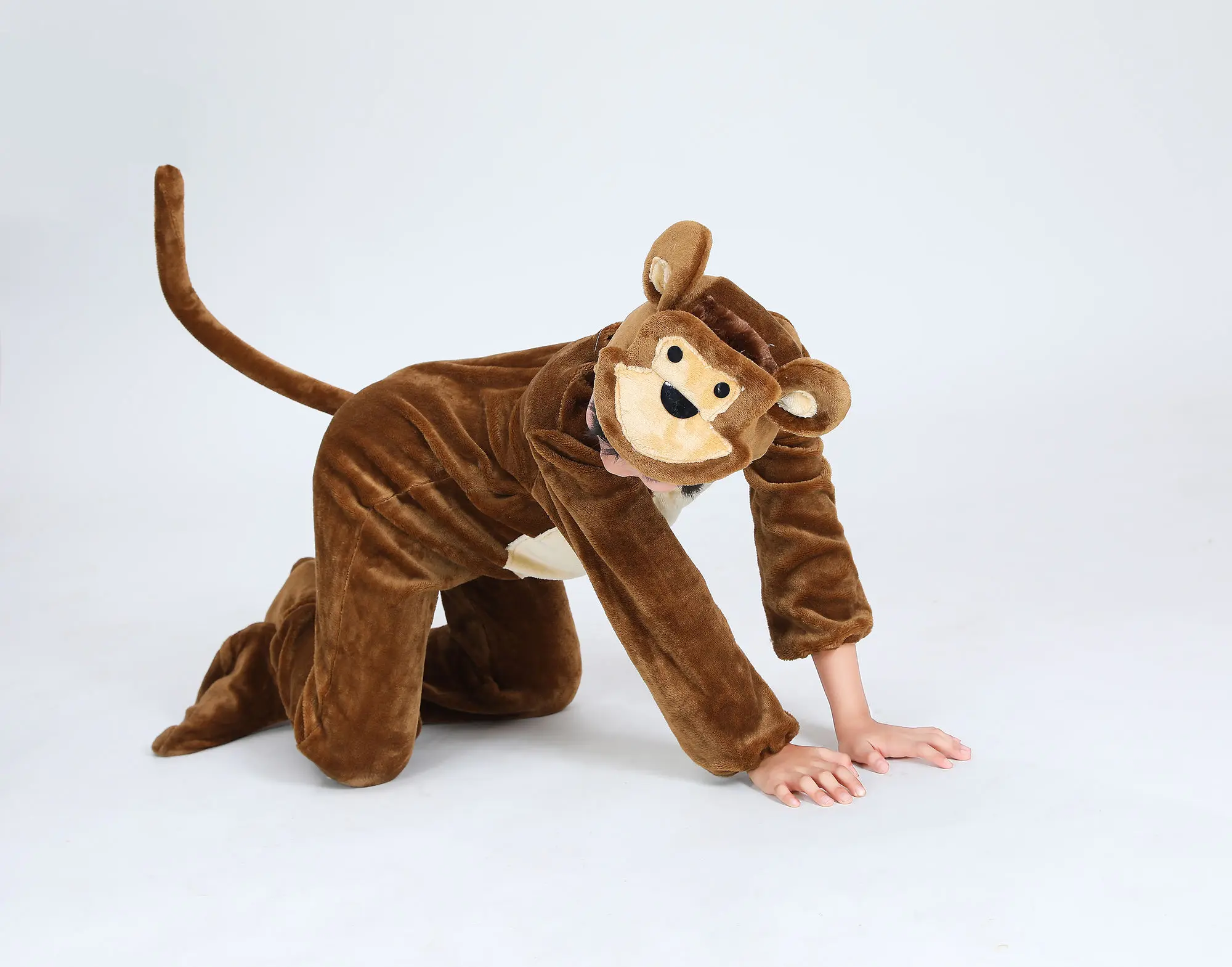 Monkey Performance Clothing Children\'s Kindergarten Cartoon Dance Clothing Monkey Fishing for the Moon Adult Animal Little